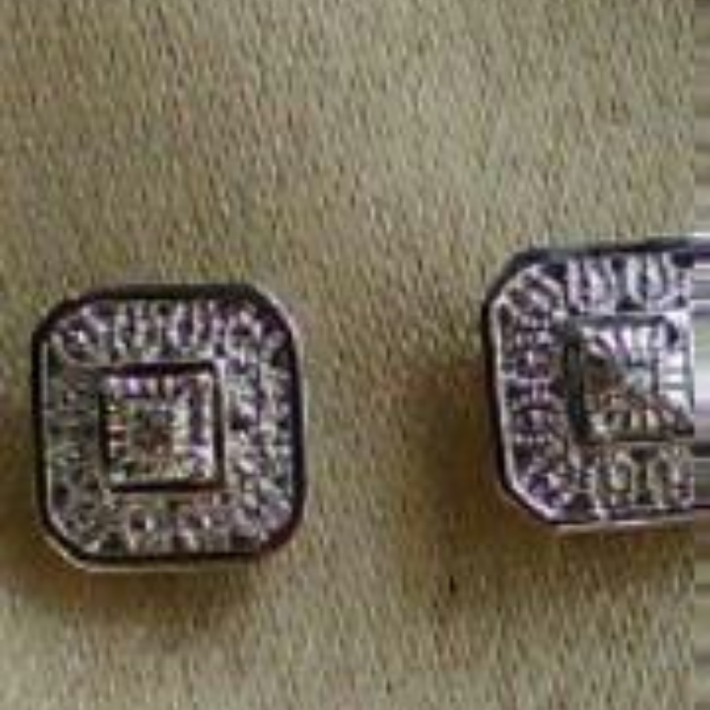 Woman's Natl Diamond Sterling Silver Post Earrings